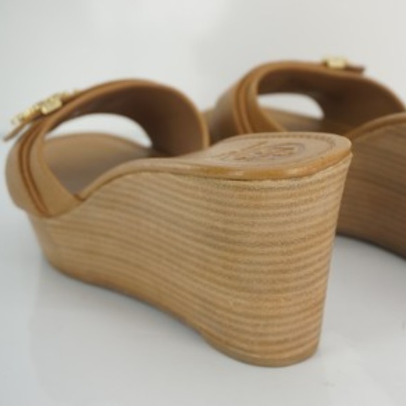 SOLD Tory Burch Elina Stacked Platform Slide Wedge - Picture 6 of 6